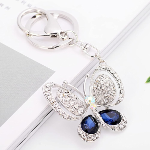 Crystal Charm Butterfly Key Chain